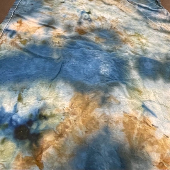 Tie dye flour sack kitchen hand towel hand towel ocean earth blue - 3 available - Picture 2 of 8